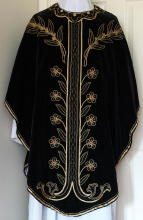 9126 Black Gothic Vestment